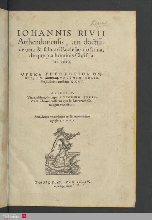 1: Acc. vita eiusdem [Johannis Ricii Atthendoriensis vita]