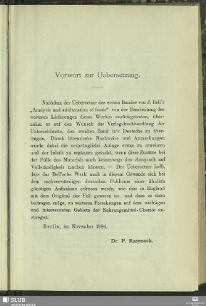 Vorwort zur Uebersetzung