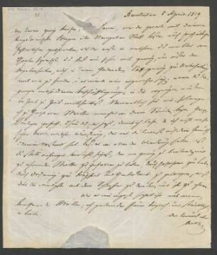 Brief an Fanny Hensel : 05.04.1819