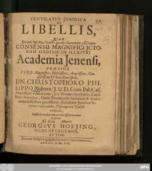 Ventilatio Iuridica De Libellis