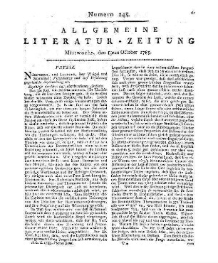 [Cramer, C. G.]: Meppen Bocksbart oder wundersame Ebentheuer eines peregrinirenden Kandidaten. Eine wahre Geschichte. Leipzig: Schneider (Neue Original-Romane der Deutschen, Bd. 17)
