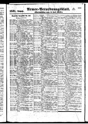 1531.Ausgabe. Mittwoch, 4. Juli 1917