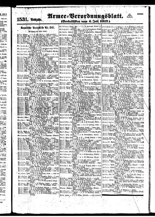 1531.Ausgabe. Mittwoch, 4. Juli 1917