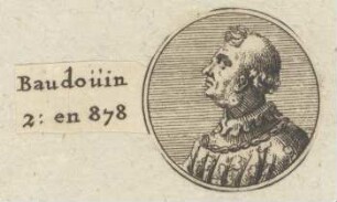 Bildnis von Baudouin II., Graf von Flandern