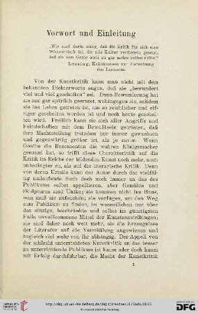 Vorwort und Einleitung
