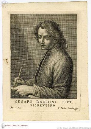 Serie degli uomini i più illustri, Bände 1-12. Firenze, Cambiagi u.a., 1769-1775., Dandini, Cesare, Porträt