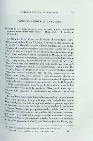 Comptes Rendus et Analyses.