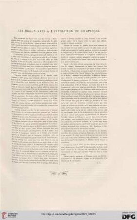 Les beaux-arts à l'exposition de Compiègne