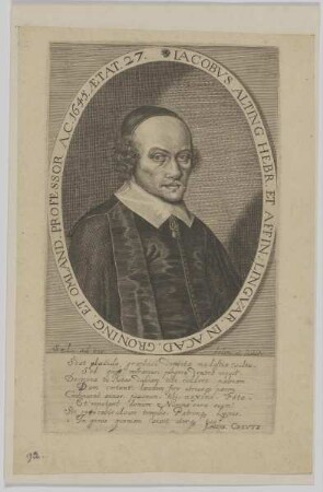 Bildnis des Jacobvs Alting