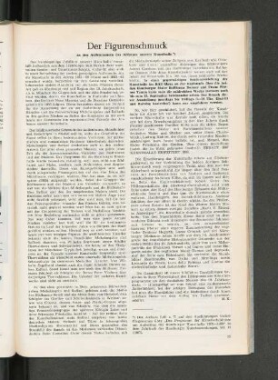 Der Figurenschmuck an den Außenmauern des Altbaus unserer Kunsthalle