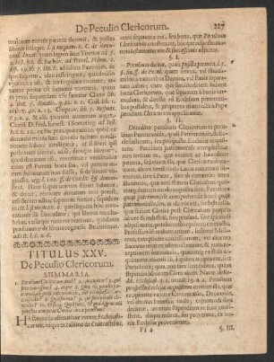 Titulus XXV. De Peculio Clericorum