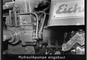 Hydraulikpumpe eingebaut