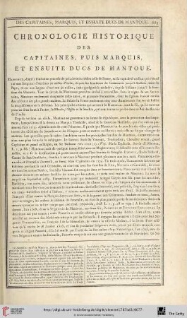 Chronologie historique des capitaines, puis marquis, et ensuite ducs de Mantoue