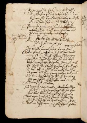 Sommerhalbjahr 1593. Rektorat Johann Halbritter