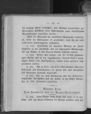 Neunter Titel. Vom Brauwesen und der Brauer-Brüderschaft.