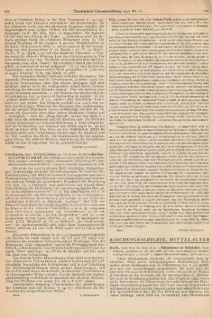 616-617 [Rezension] Koch, Josef, Platonismus im Mittelalter