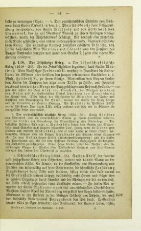 § 138. Der 30jährige Krieg