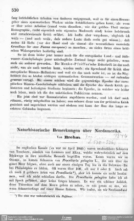 Naturhistorische Bemerkungen über Nordamerika.