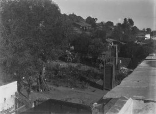 Siedlung : Blick über eine Siedlung.