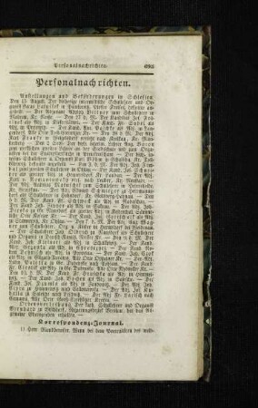 Korrespondenz-Journal