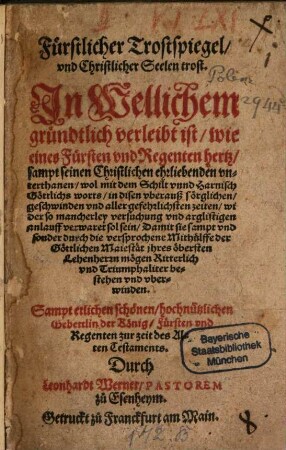 Fürstlicher Trostspiegel