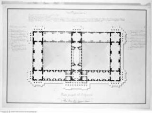 Gebäude für Kunstausstellungen, Grundriss des Erdgeschosses