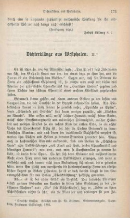 173-188 Dichterklänge aus Westphalen : II.