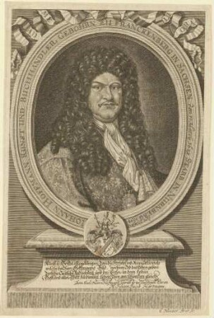 Johann (= Hans VII.) Hoffmann, Kunst- und Buchhändler; geb. 17. März 1629; gest. 27. März 1698