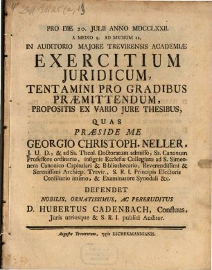 Exercitium juridicum
