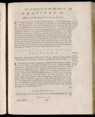 Chapitre IV. Histoire du Royaume de Tunis ou Tunes.