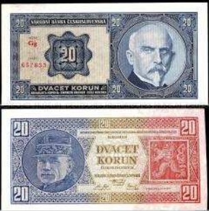 Tschechoslowakei, 20 Korun