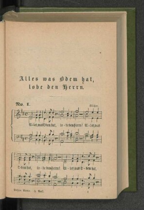 Alles was Odem hat, lobe den Herrn. [No. 1-85]