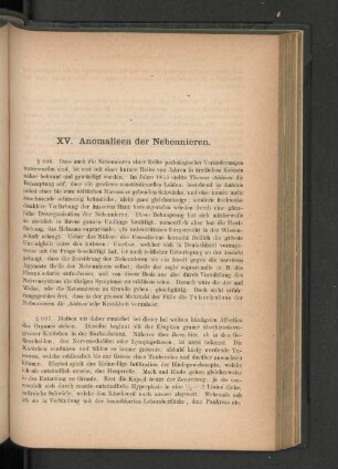 XV. Anomalieen der Nebennieren.