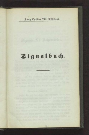 Signalbuch.