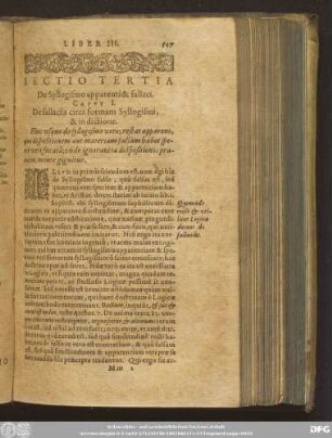 Caput I. De fallaciis circa formam Syllogismi, & in dictione.