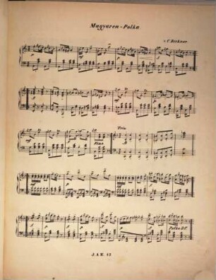 Eljen Kossuth : Magyaren Polka für d. Piano Forte ; op. 44