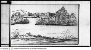 Skizzenbuch Vorderasien, Palästina, Zypern, Ansicht des Bosporus