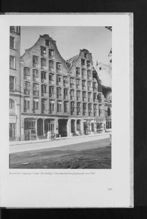 Barock der einfachen Leute (beschädigte) Paradieshof-Straßenfassade von 1762