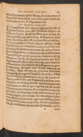 De Regno Christi.