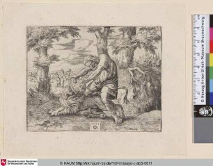 [Samson zerreißt den Löwen; Samson tearing the lion]