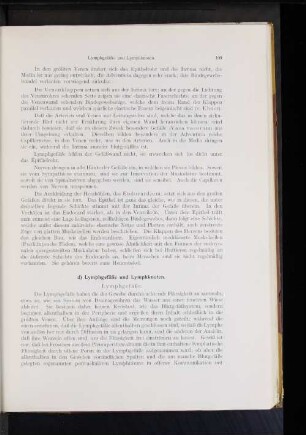 d) Lymphgefäße und Lymphknoten.