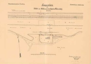 Wehr- und Schleusenanlage, Fahrenholz: Lageplan 1:500