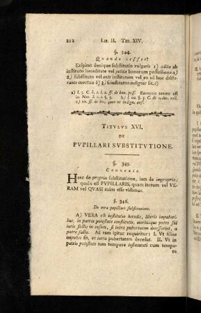 212-240, Titvlvs XVI. De Pvpillari Svbstitvtione. Titvlvs XVII. De Modis Qvibvs Testamenta Infirmantvr. Titvlvs XVIII. De Inofficioso Testamento. Titvlvs XIX. De Heredvm Qvalitate Et Differentia.