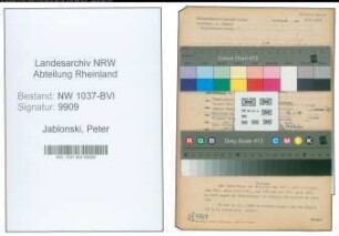 Entnazifizierung Peter Jablonski , geb. 14.04.1898 ()