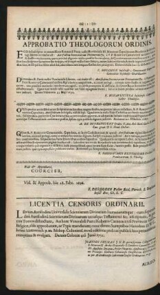 Approbatio Theologorum Ordinis