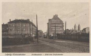 Leipzig-Kleinzschocher: Dieskaustraße ; Blick von Großzschocher