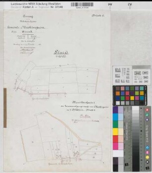 Meckingsen (Soest), Zusammenlegung Meckingsen, Bl.2 Brouillonkarte I Flur 6