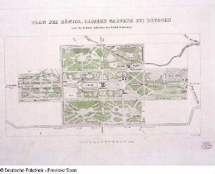 Plan des Königl. Großen Gartens bei Dresden