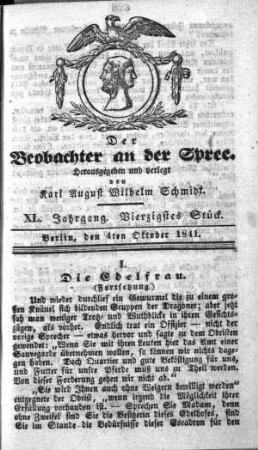 40. Stueck, 4. Oktober 1841