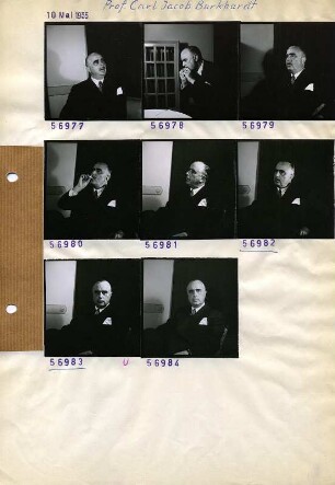 Portraitserie Carl Jacob Burckhardt